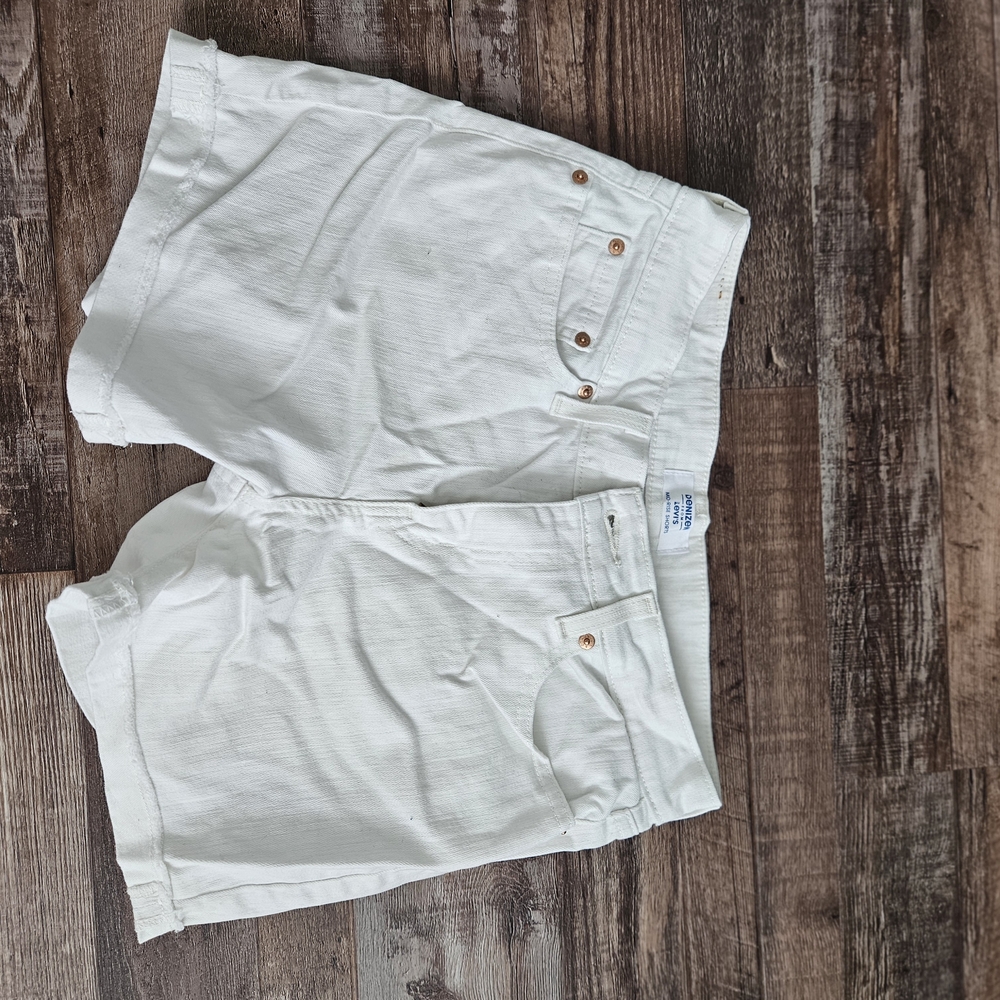 Denizen from Levi's White Jean Shorts